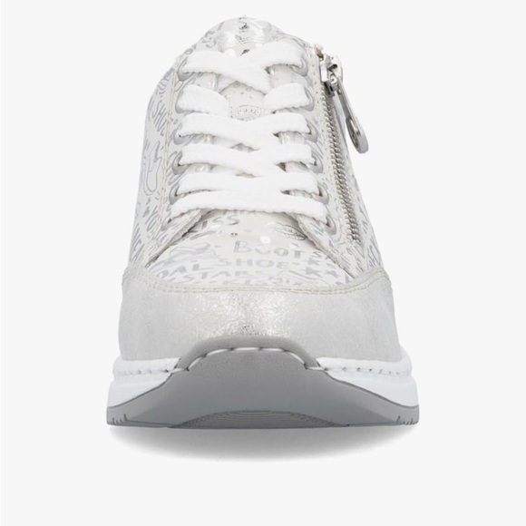 Rieker Women's White and Silver Sneakers - Picture 6 of 14